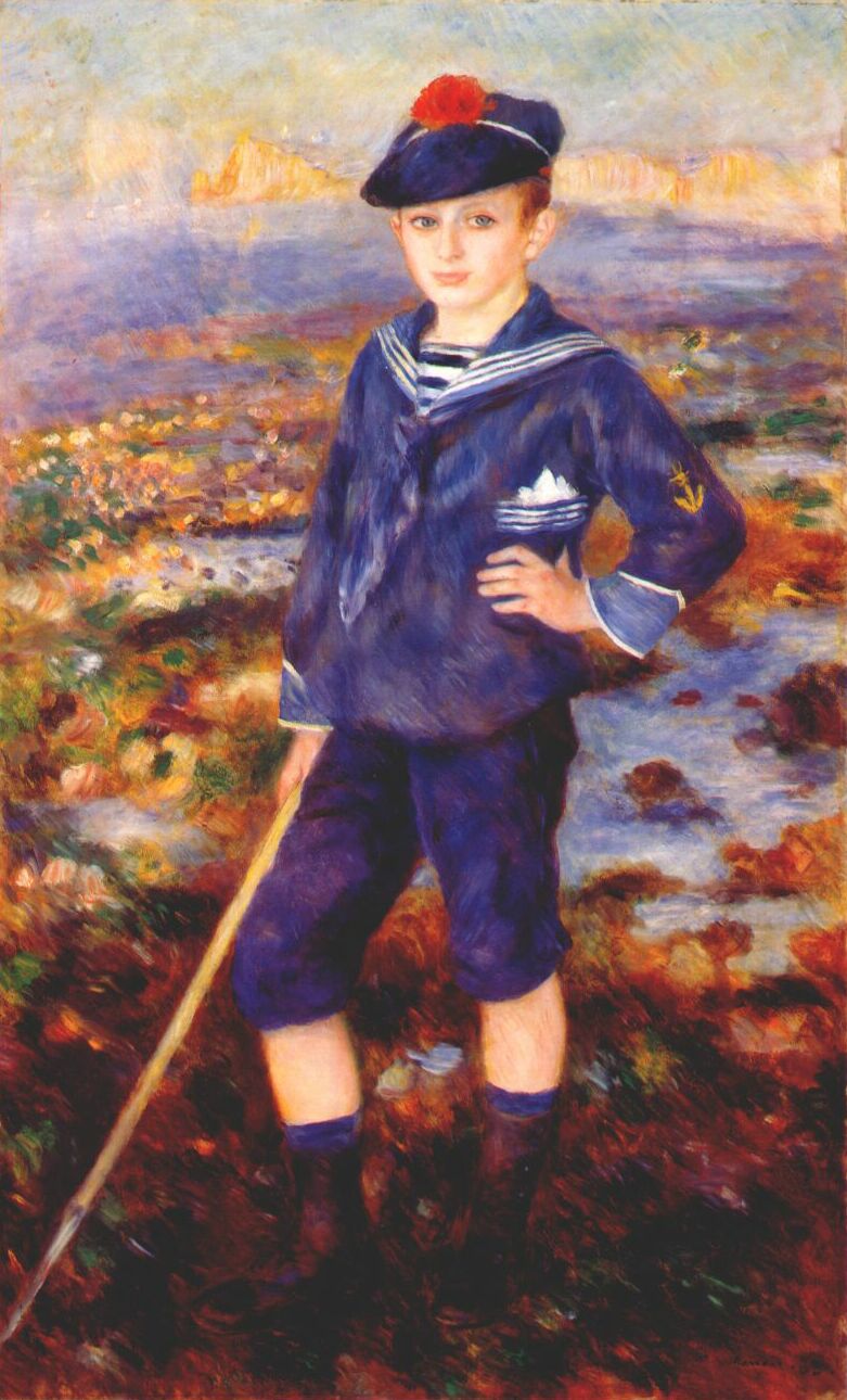 Sailor Boy (Portrait of Robert Nunes) - Pierre-Auguste Renoir painting on canvas